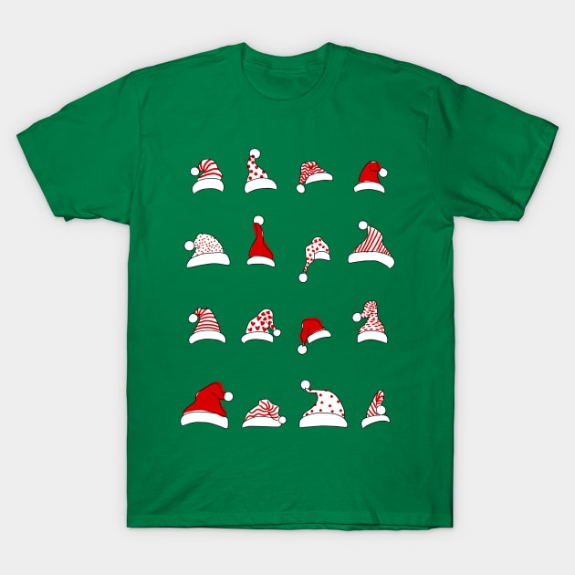 Santa Hats T-Shirt by lowercasev